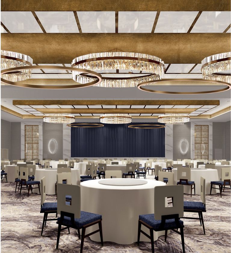 Rendering of the ballroom space inside Live Louisiana